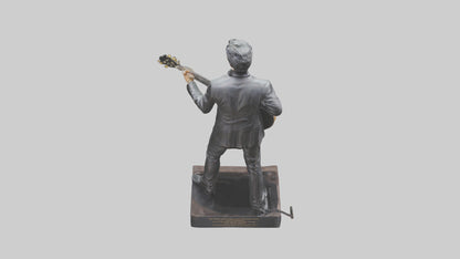 Johnny Cash statue model VR / AR / low-poly