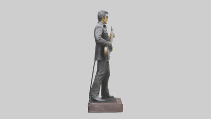 Johnny Cash statue model VR / AR / low-poly