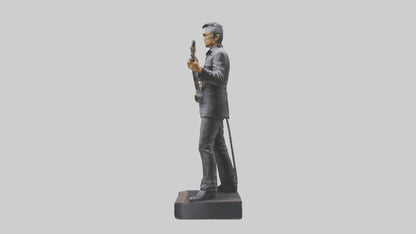 Johnny Cash statue model VR / AR / low-poly
