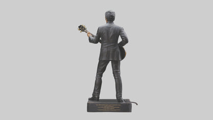 Johnny Cash statue model VR / AR / low-poly