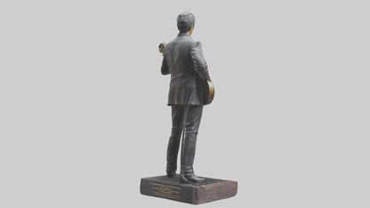 Johnny Cash statue model VR / AR / low-poly