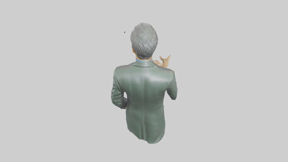 Jon Stewart statue model VR / AR / low-poly
