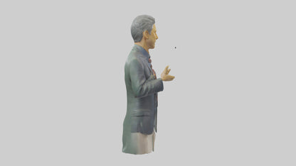 Jon Stewart statue model VR / AR / low-poly