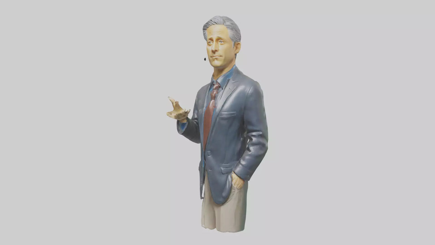 Jon Stewart statue model VR / AR / low-poly