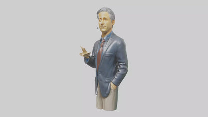Jon Stewart statue model VR / AR / low-poly