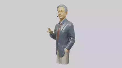 Jon Stewart statue model VR / AR / low-poly