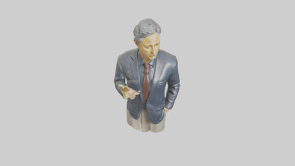 Jon Stewart statue model VR / AR / low-poly