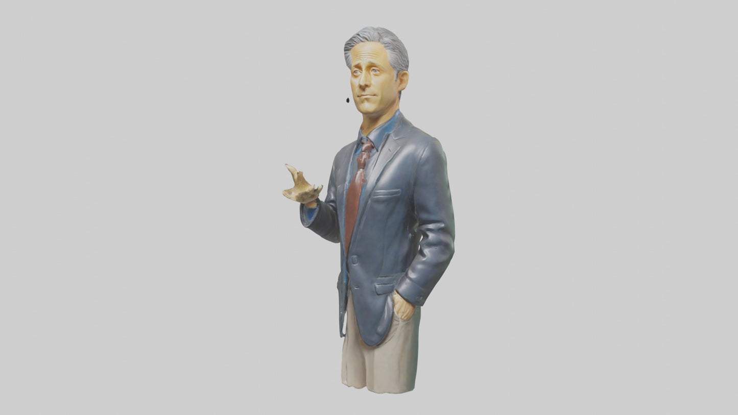 Jon Stewart statue model VR / AR / low-poly