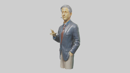 Jon Stewart statue model VR / AR / low-poly