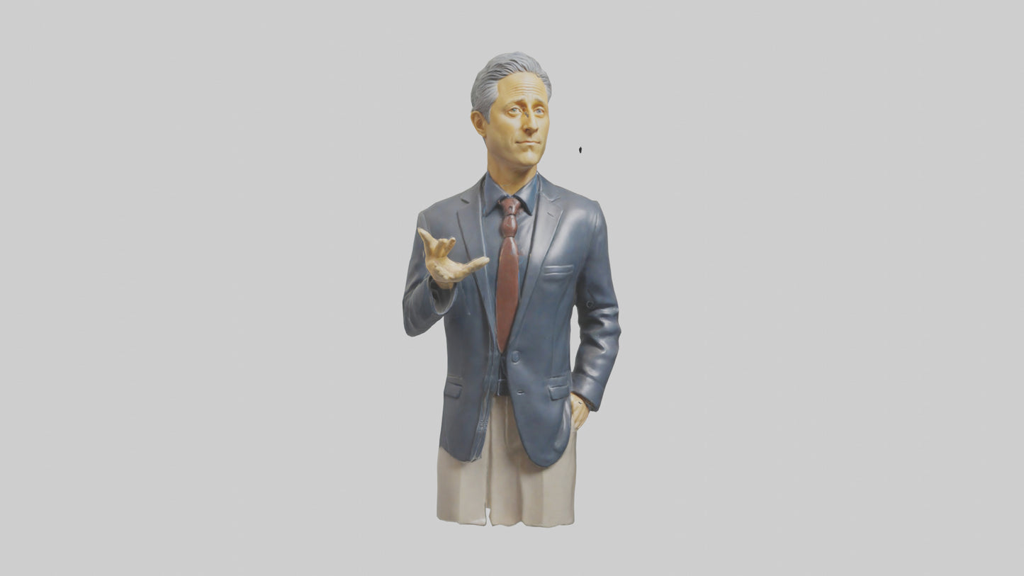 Jon Stewart statue model VR / AR / low-poly