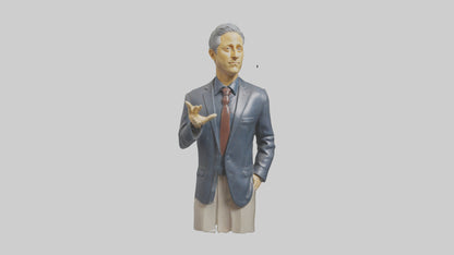 Jon Stewart statue model VR / AR / low-poly