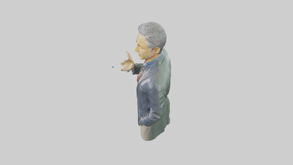 Jon Stewart statue model VR / AR / low-poly