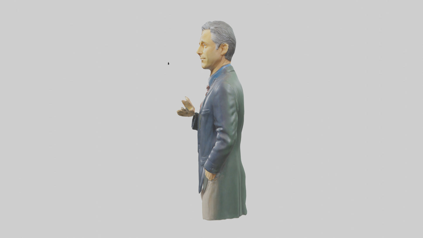 Jon Stewart statue model VR / AR / low-poly