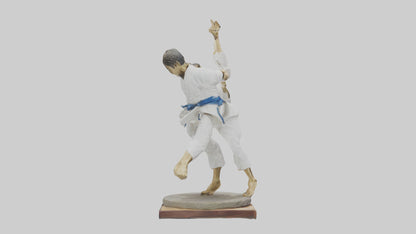 Judo Throw statue model VR / AR / low-poly