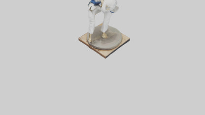 Judo Throw statue model VR / AR / low-poly