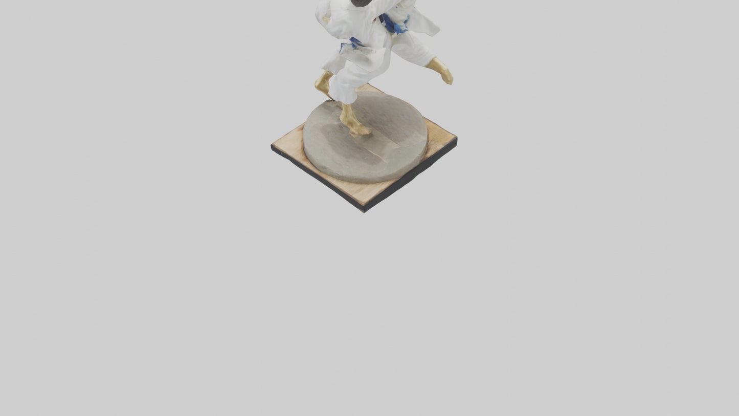 Judo Throw statue model VR / AR / low-poly