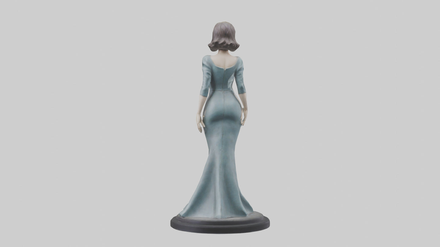 Judy Garland statue model VR / AR / low-poly