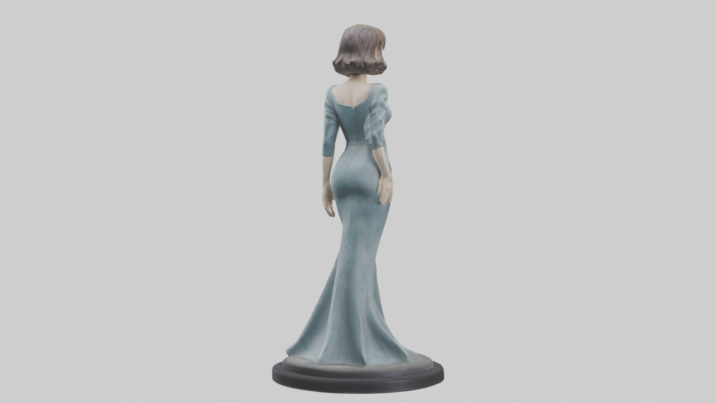 Judy Garland statue model VR / AR / low-poly