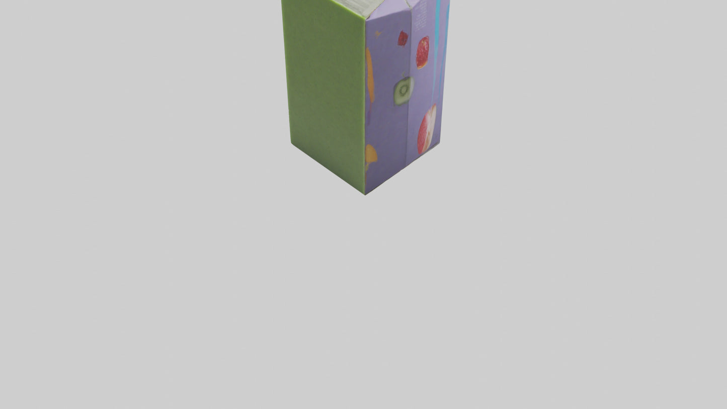 3D model Juice Box model VR / AR / low-poly