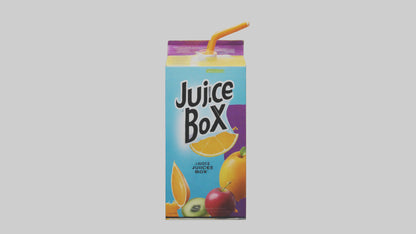 3D model Juice Box model VR / AR / low-poly