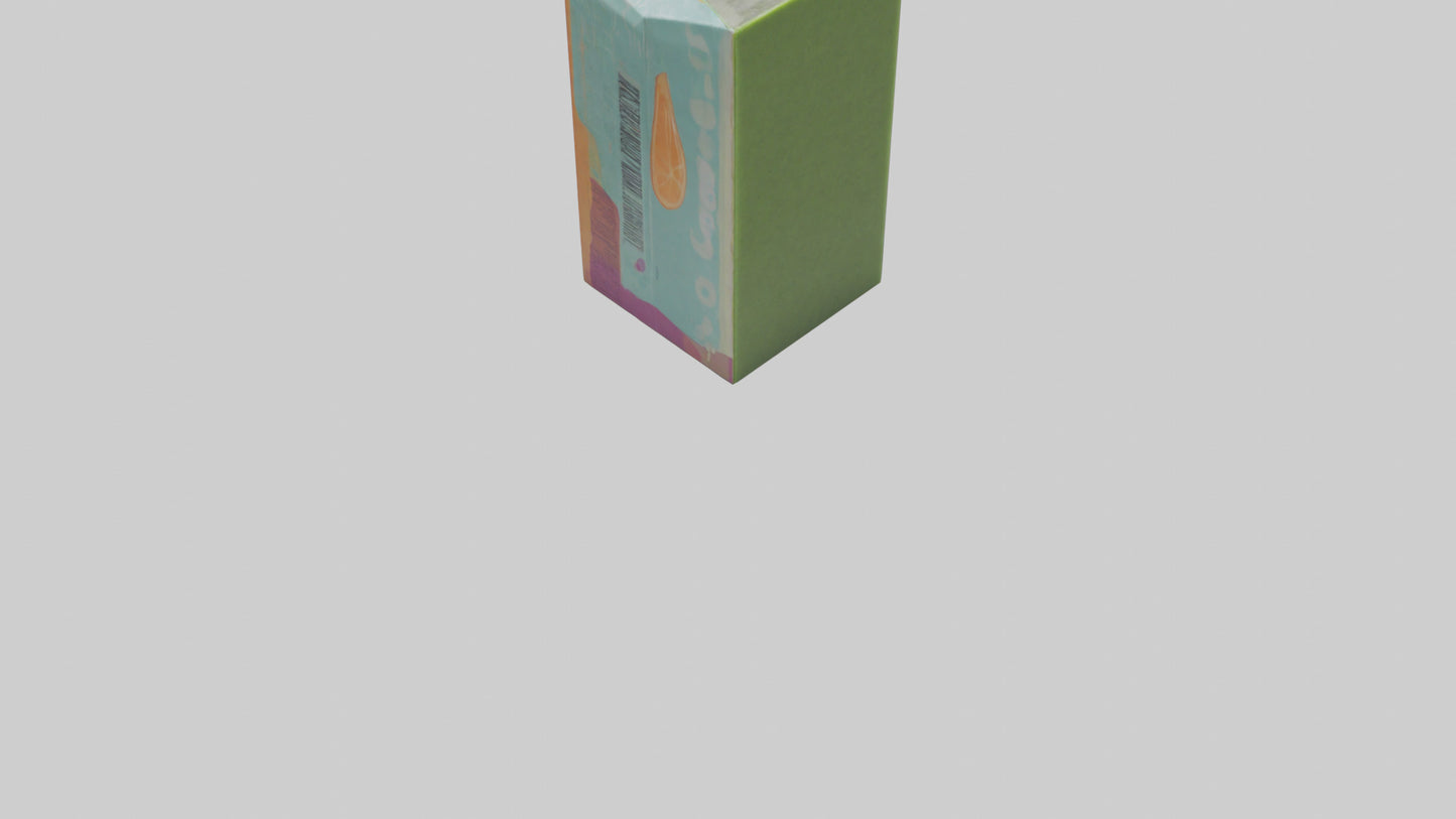 3D model Juice Box model VR / AR / low-poly