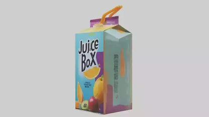 3D model Juice Box model VR / AR / low-poly