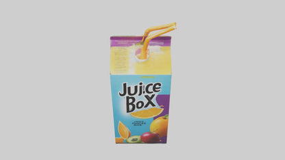 3D model Juice Box model VR / AR / low-poly