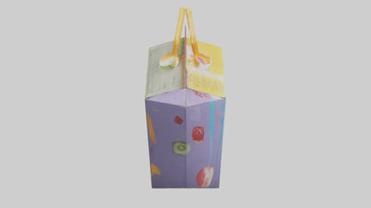 3D model Juice Box model VR / AR / low-poly