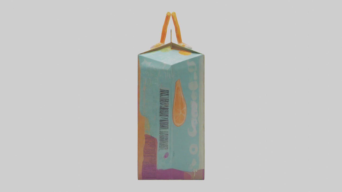 3D model Juice Box model VR / AR / low-poly