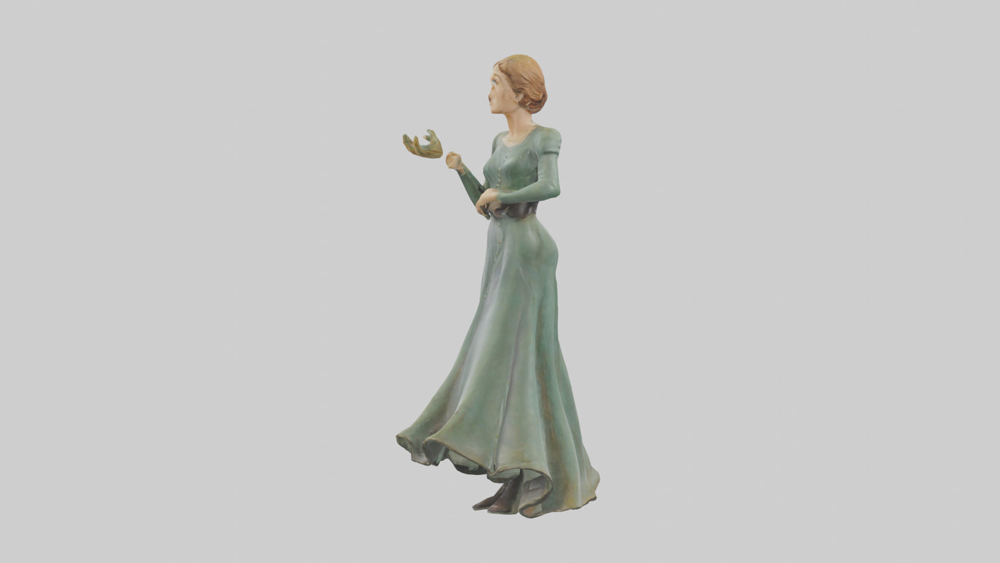 Julie Andrews statue model VR / AR / low-poly