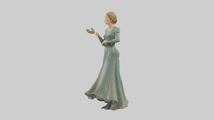 Julie Andrews statue model VR / AR / low-poly