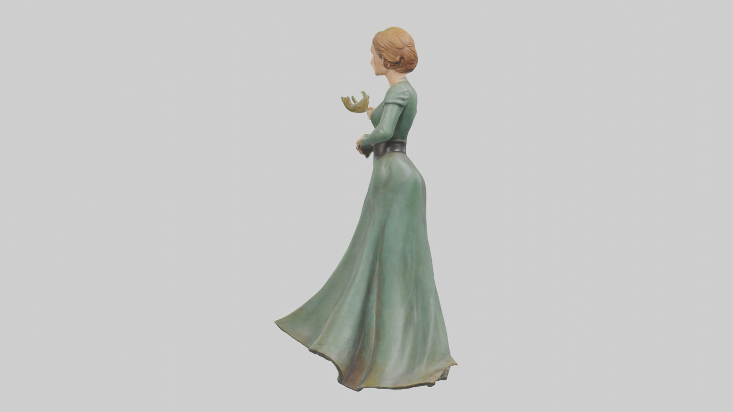 Julie Andrews statue model VR / AR / low-poly