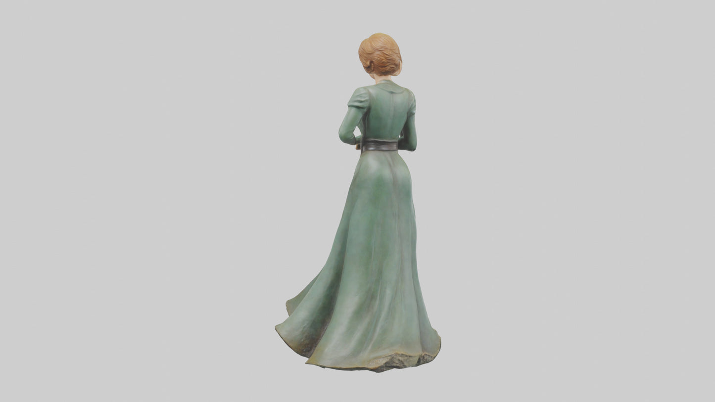 Julie Andrews statue model VR / AR / low-poly