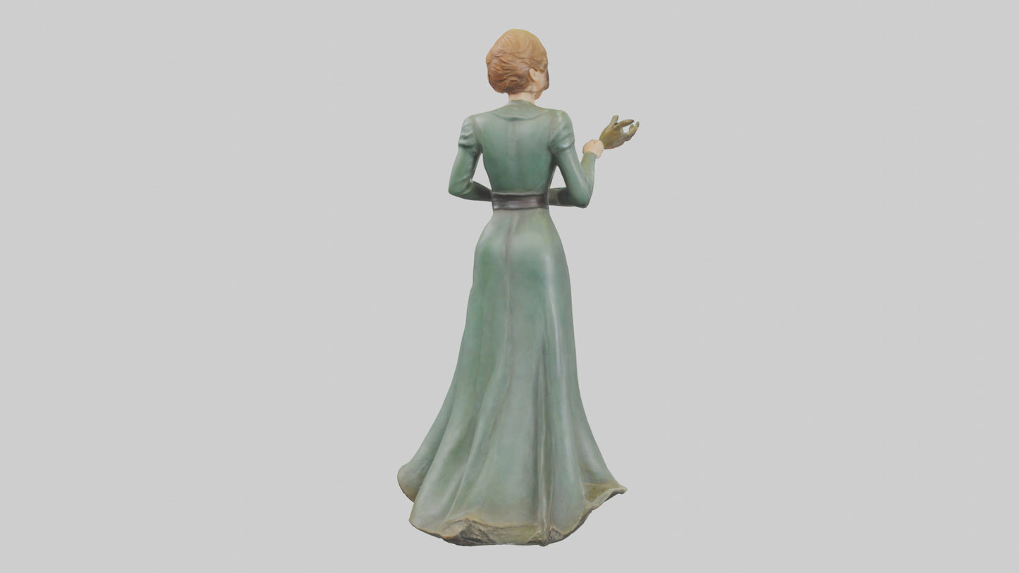 Julie Andrews statue model VR / AR / low-poly