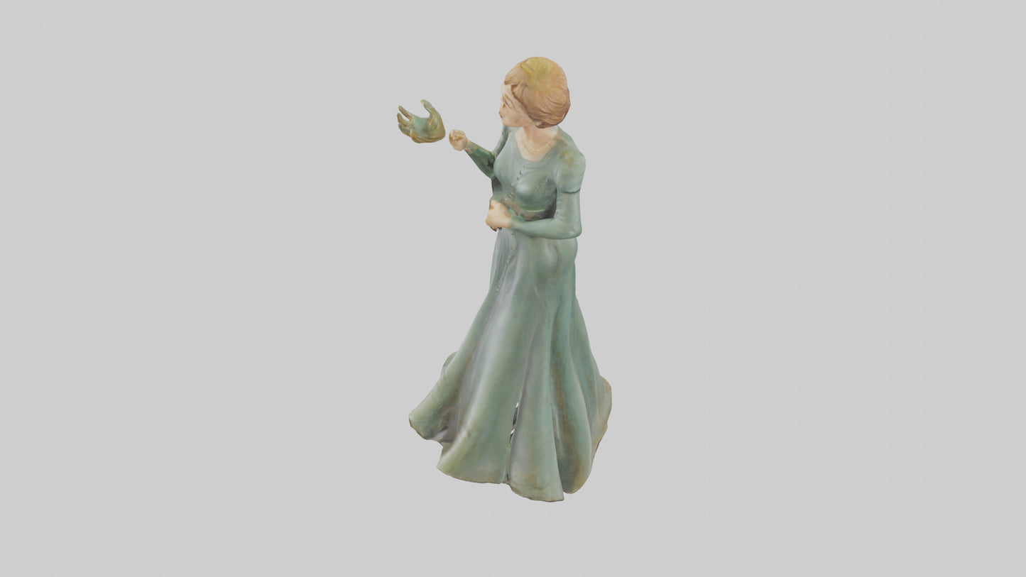 Julie Andrews statue model VR / AR / low-poly