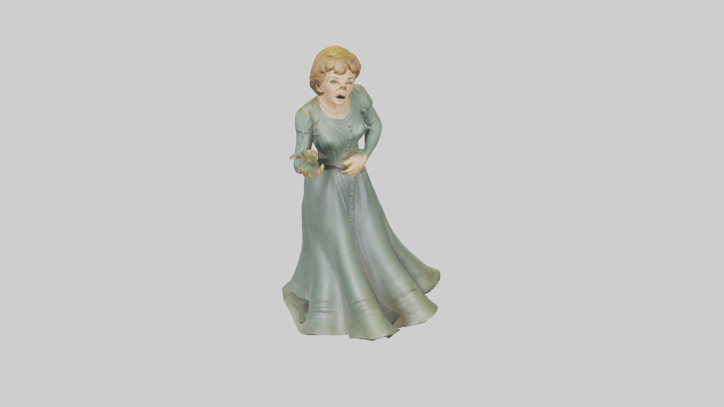 Julie Andrews statue model VR / AR / low-poly
