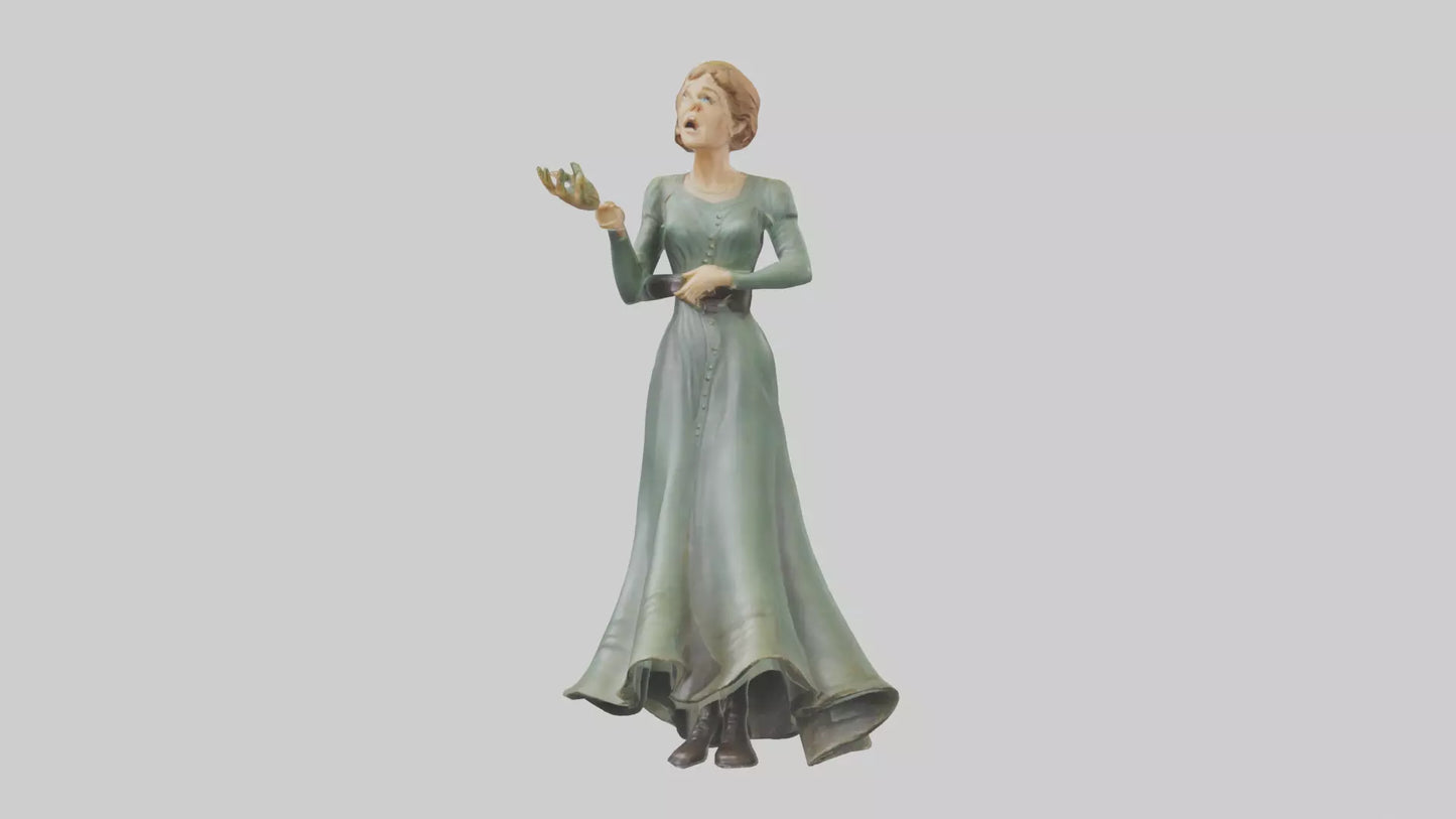 Julie Andrews statue model VR / AR / low-poly