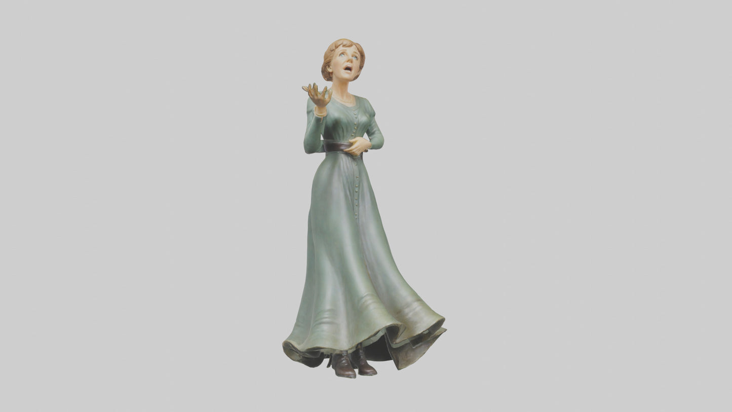 Julie Andrews statue model VR / AR / low-poly