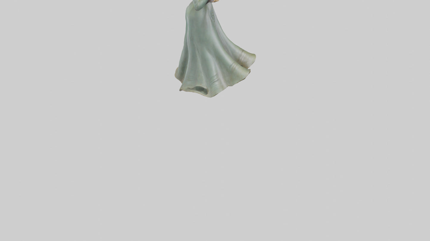 Julie Andrews statue model VR / AR / low-poly