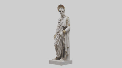 Julius Caesar statue model VR / AR / low-poly