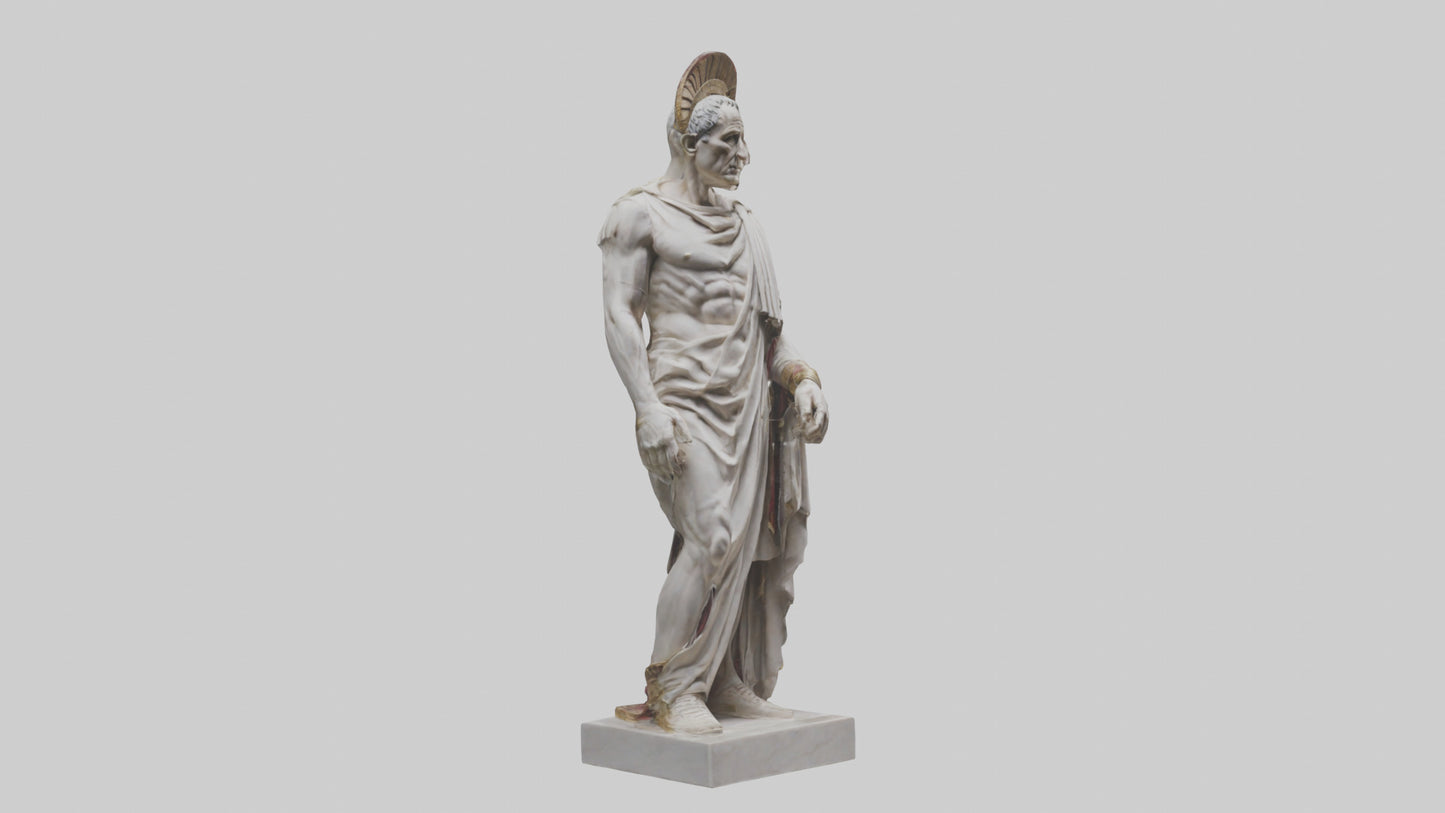 Julius Caesar statue model VR / AR / low-poly