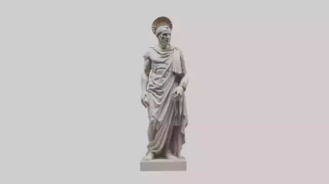 Julius Caesar statue model VR / AR / low-poly