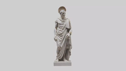 Julius Caesar statue model VR / AR / low-poly