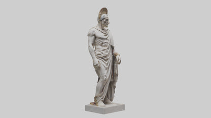 Julius Caesar statue model VR / AR / low-poly