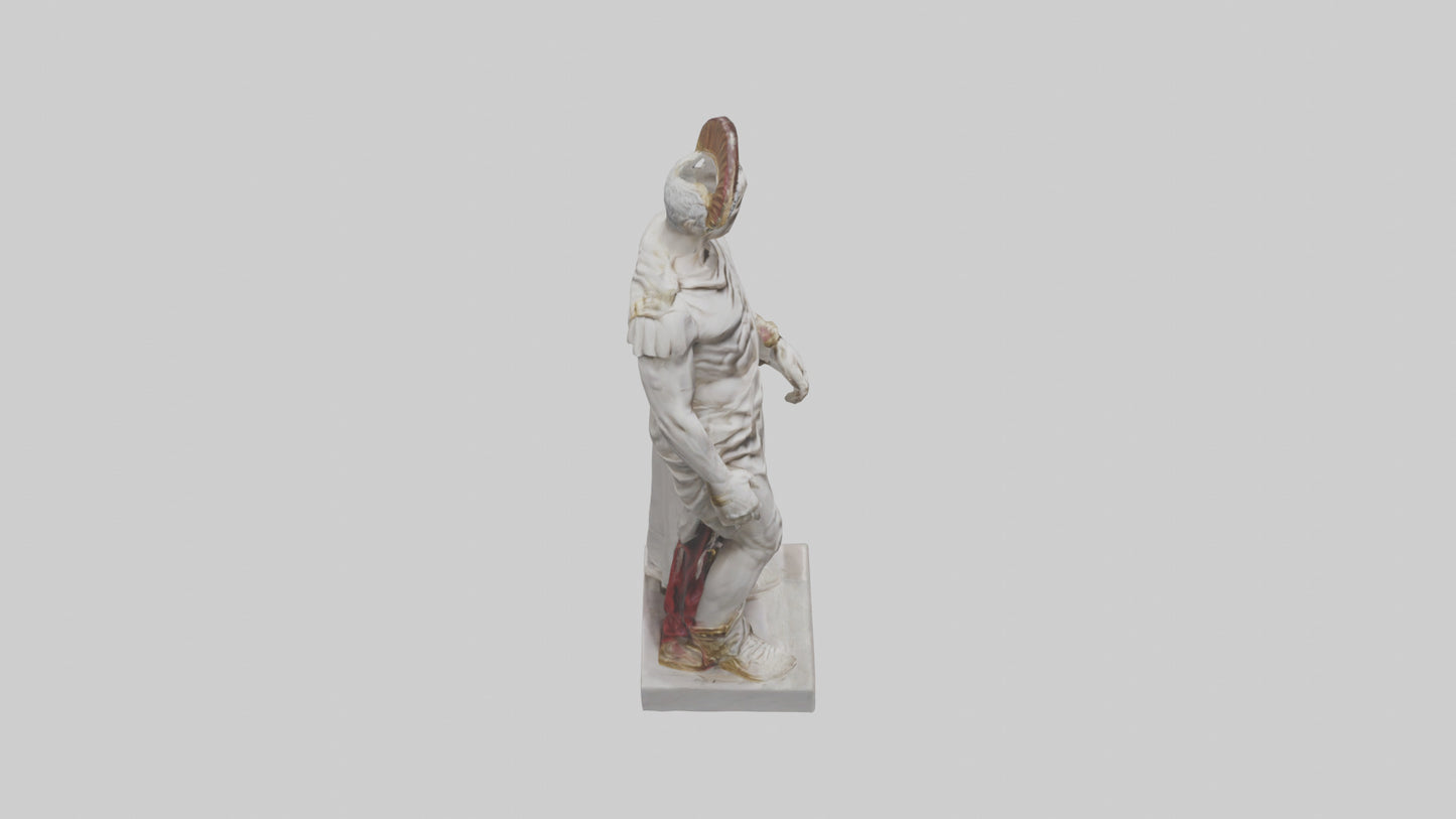 Julius Caesar statue model VR / AR / low-poly