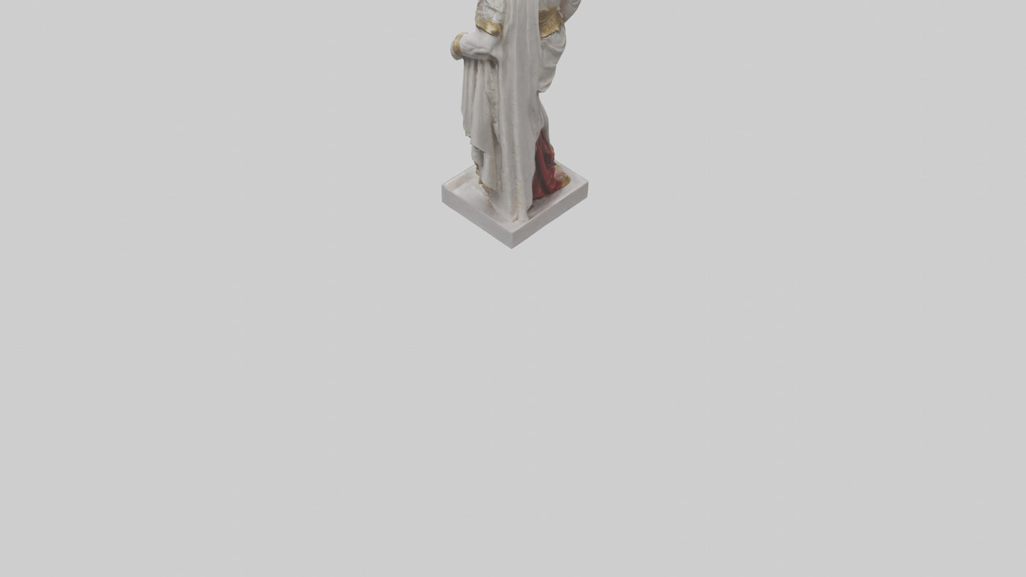Julius Caesar statue model VR / AR / low-poly