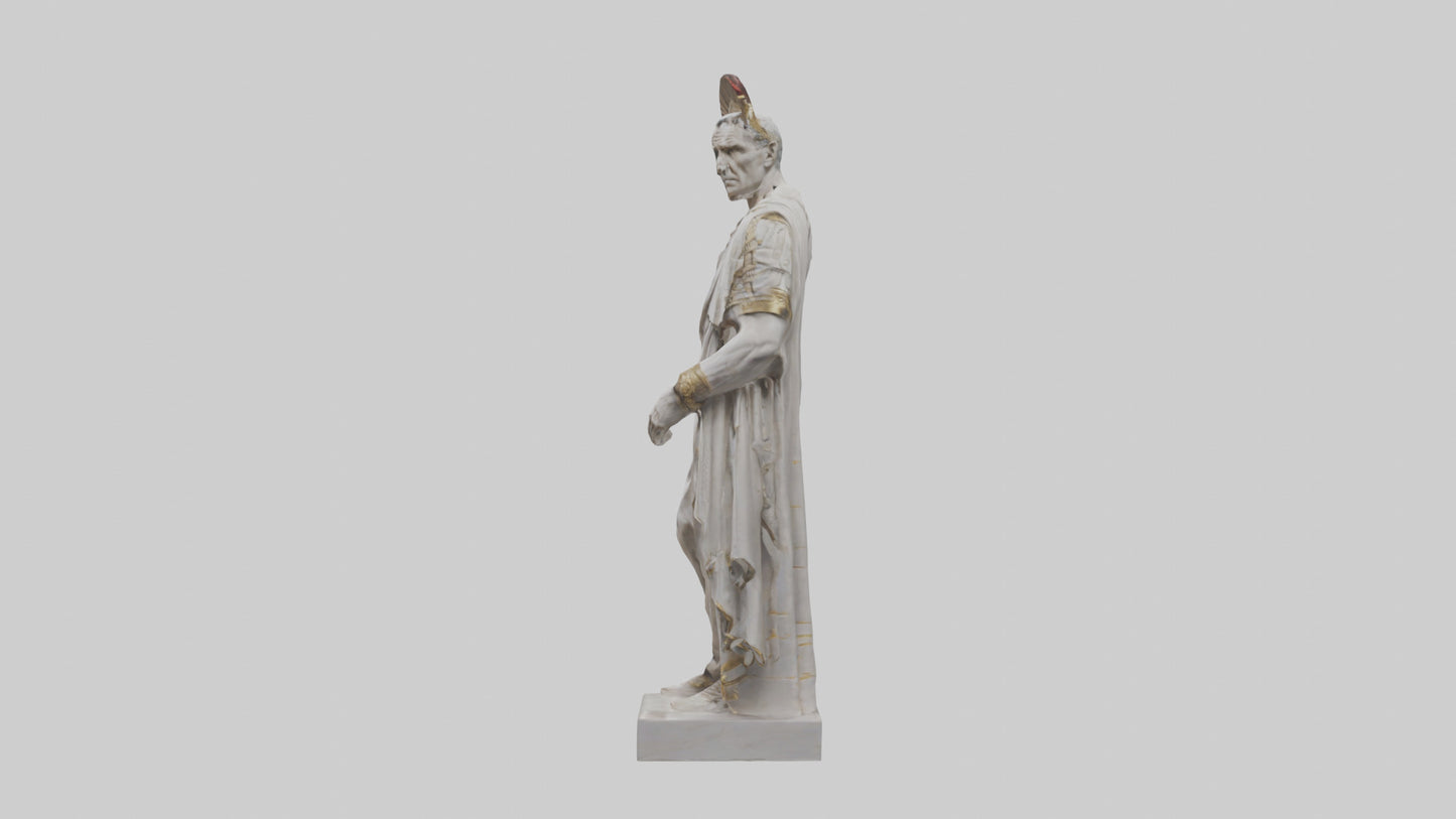 Julius Caesar statue model VR / AR / low-poly
