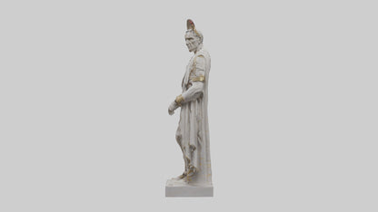 Julius Caesar statue model VR / AR / low-poly