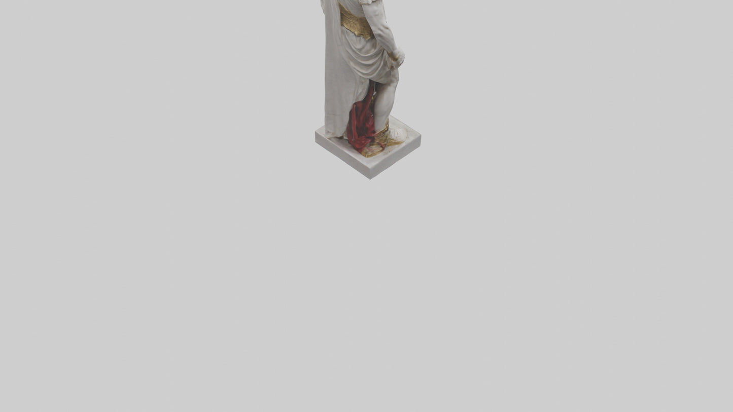 Julius Caesar statue model VR / AR / low-poly