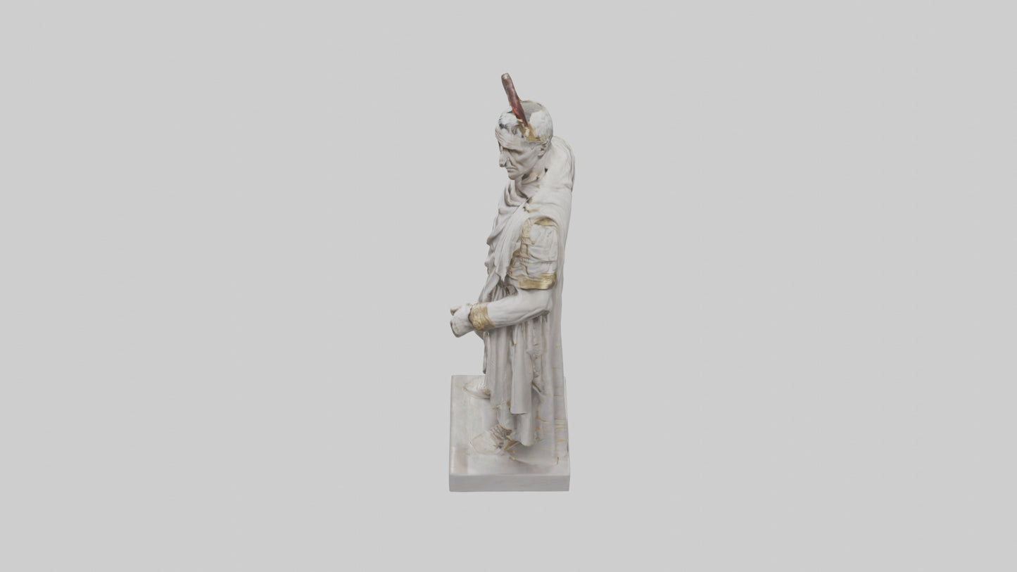 Julius Caesar statue model VR / AR / low-poly